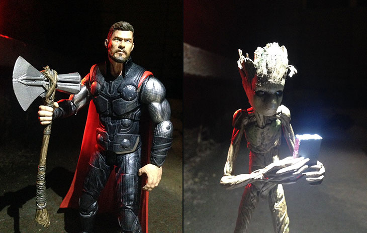 Avengers Infinity War Thor & Groot Action Figure DIAMOND SELECT TOYS Marvel Select 