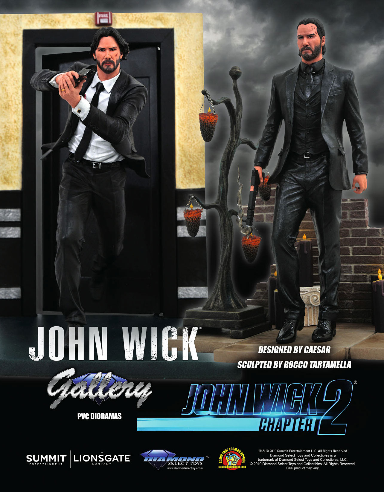 john wick pvc statue