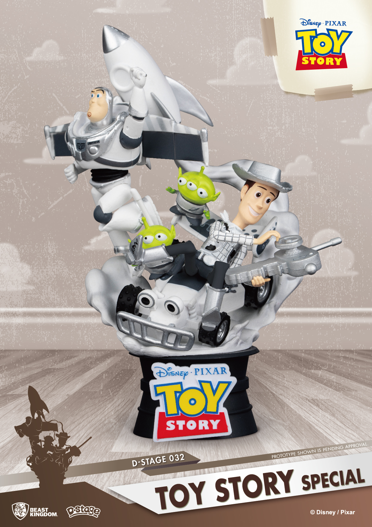 D-Select Beast Kingdom D-Stage DS-031 Disney Toy Story Deluxe Aliens Rocket 