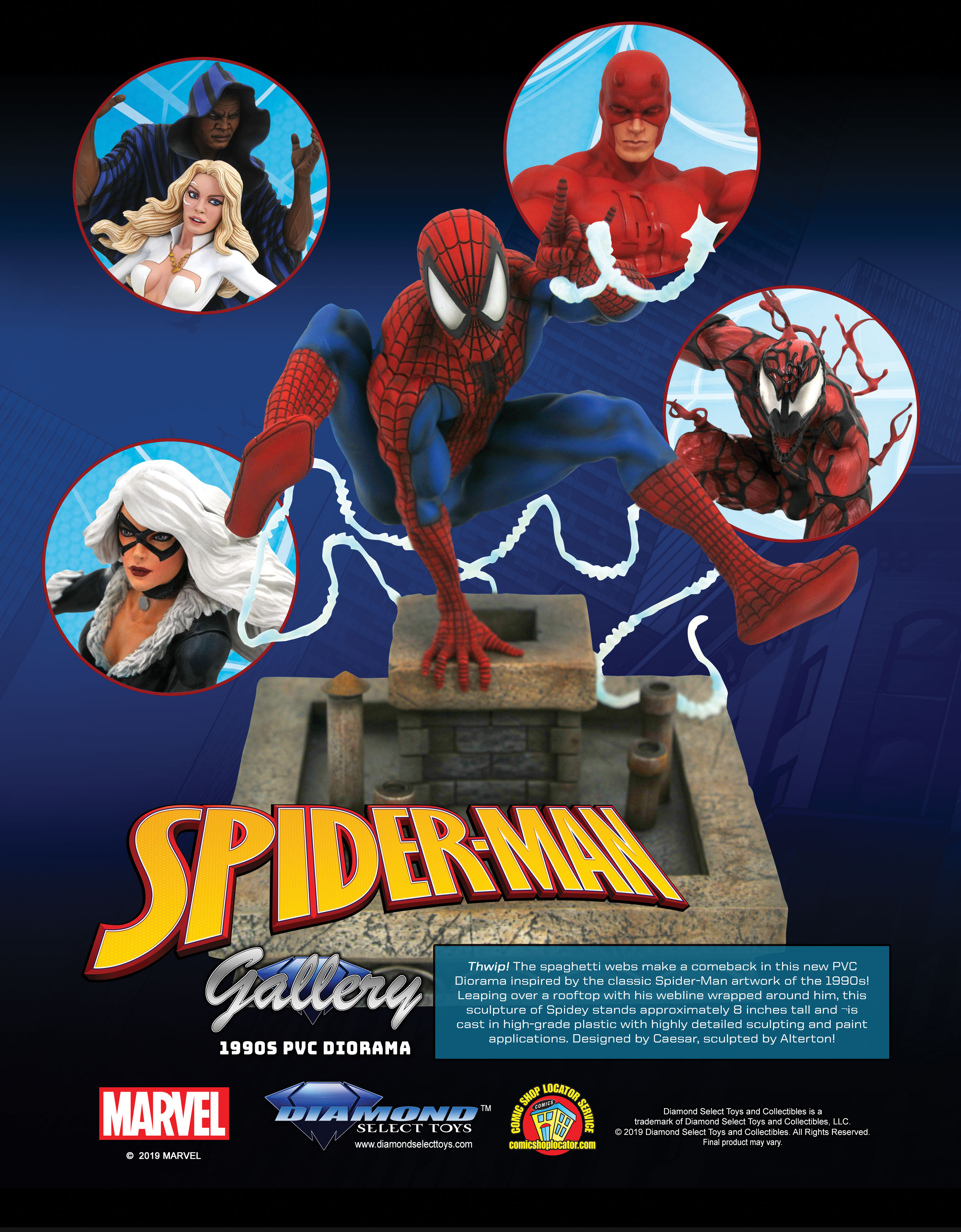 spider man pvc diorama