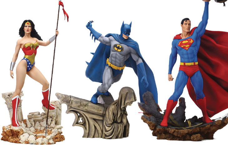 dc comics statues