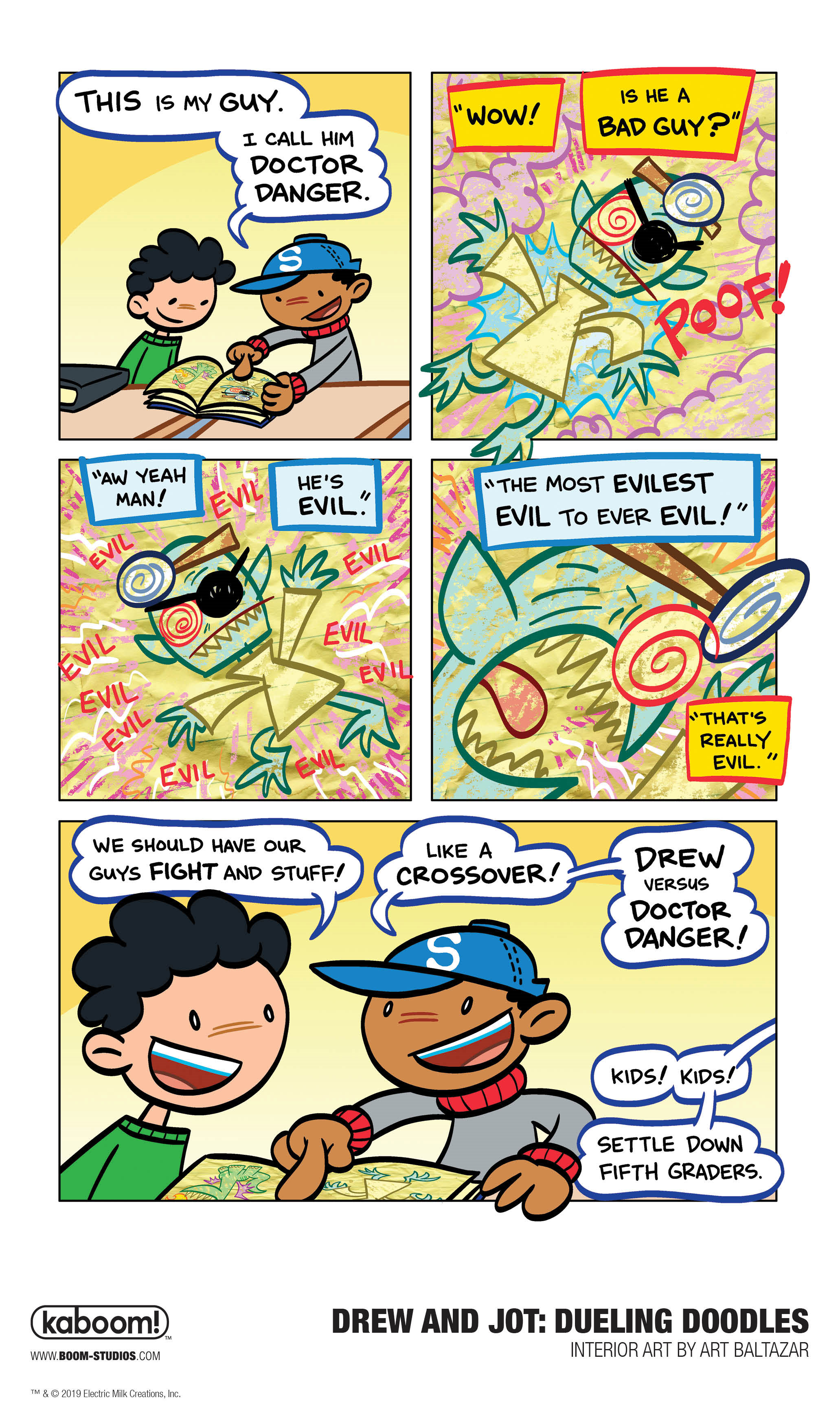 A Brand New Look at Drew and Jot: Dueling Doodles From BOOM! Studios