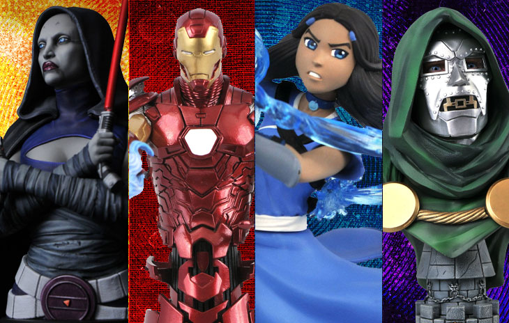 Diamond Select Toys New Figures for ATLA, Marvel