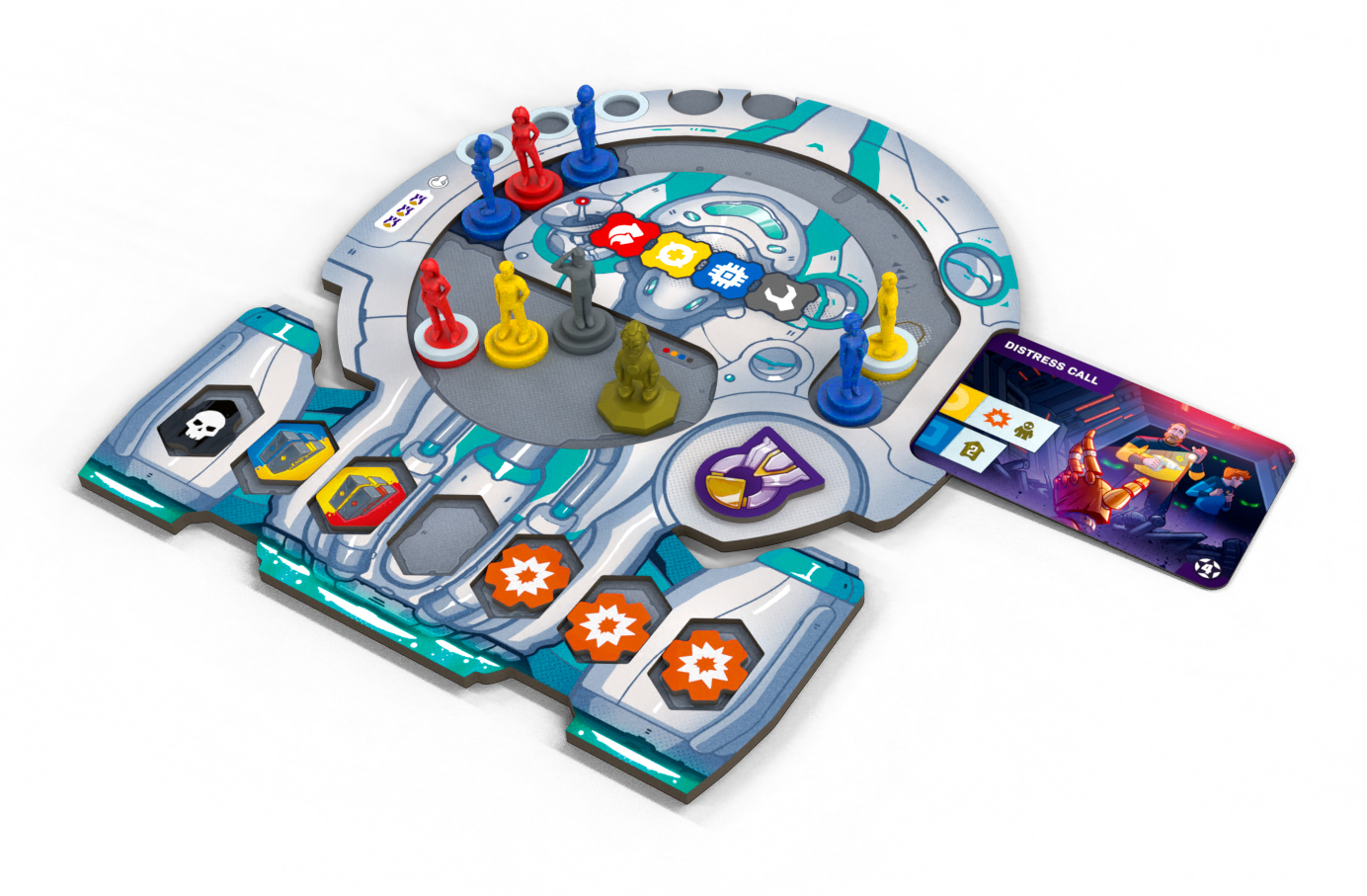 Starship Captains board art by Czech Games Edition