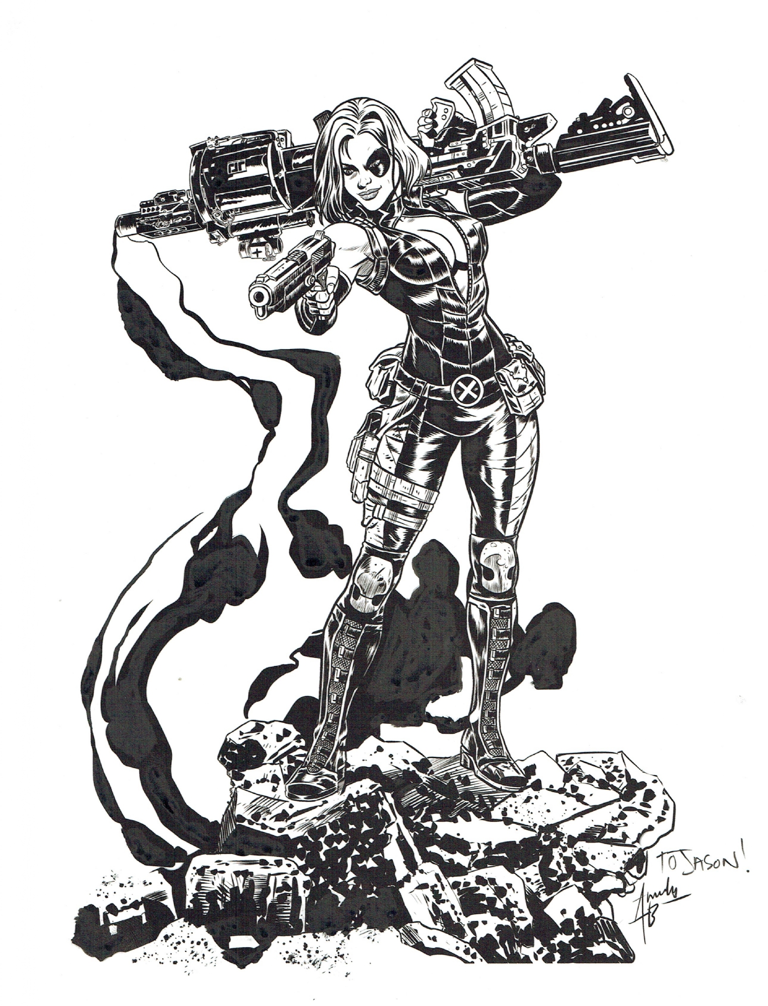 Marvel's Domino from Andy Belanger