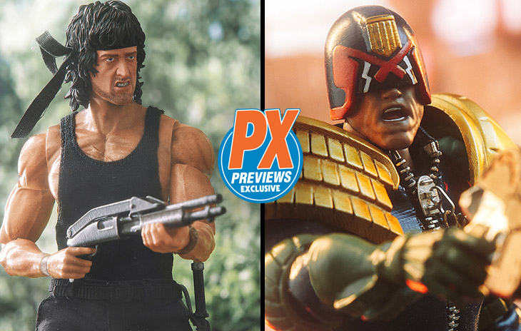 Rambo and Judge Dredd Super Series Figures