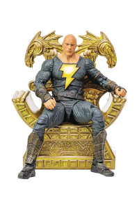 DC BLACK ADAM MOVIE 7IN BLACK ADAM W/THRONE AF CS