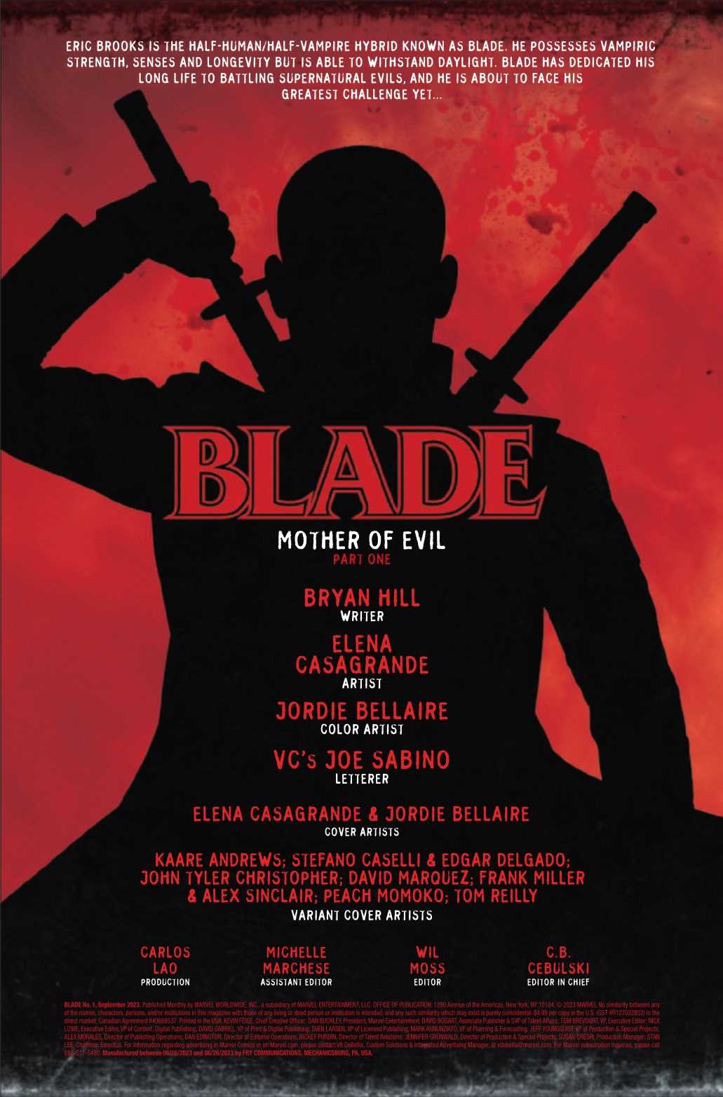 BLADE from Marvel