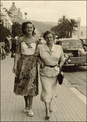Dina Babbitt and her mother